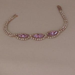 VTG Austrian Created Dichroic Morganite Bracelet